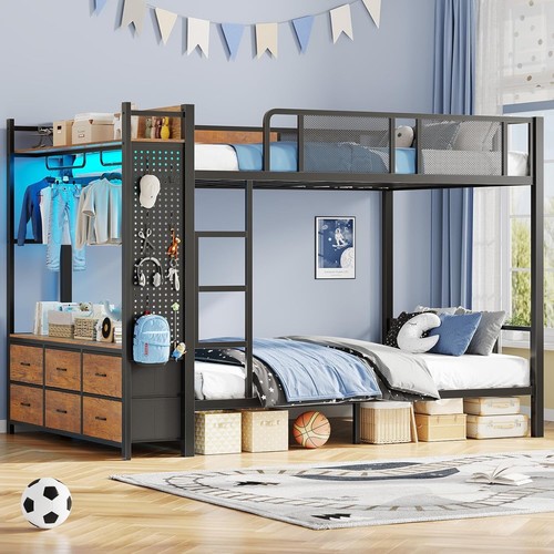 Metal bunk bed - bed, over