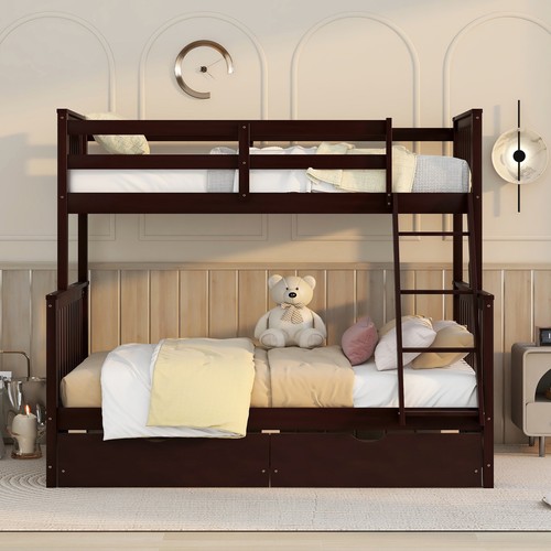 Wood twin over - bunk, bed