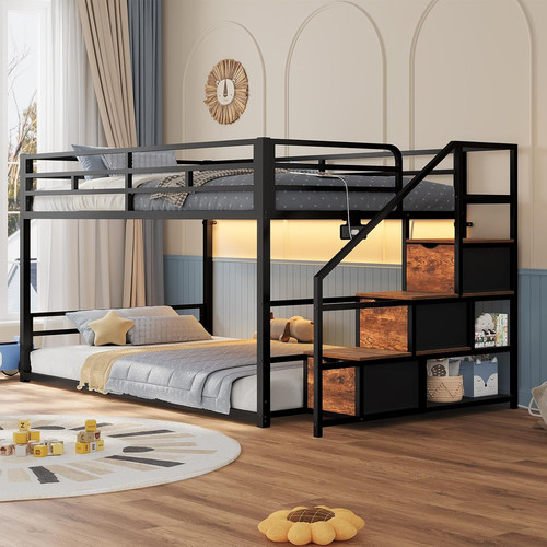 Low bunk bed - low, twin