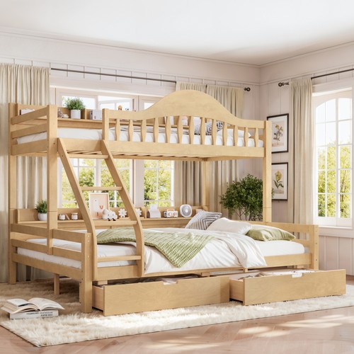 Twin over queen bunk - bunk, bed