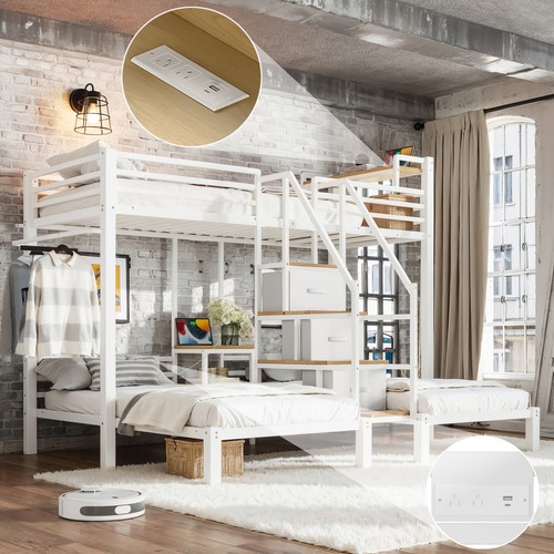 Heavy duty metal - triple, bunk