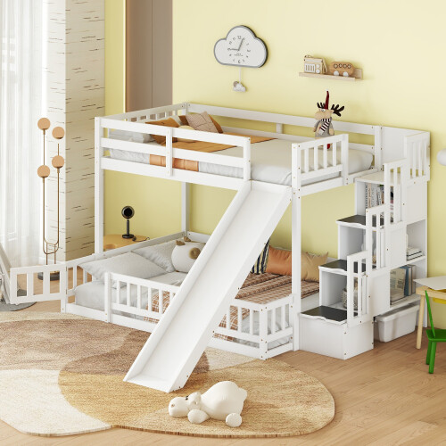 Twin over full bunk - bed, with