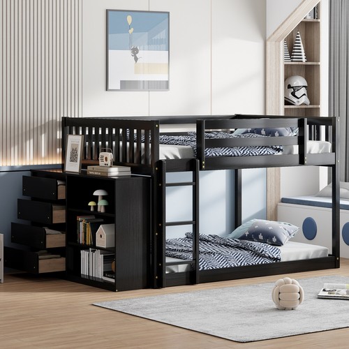 Full over bunk bed - over, wood