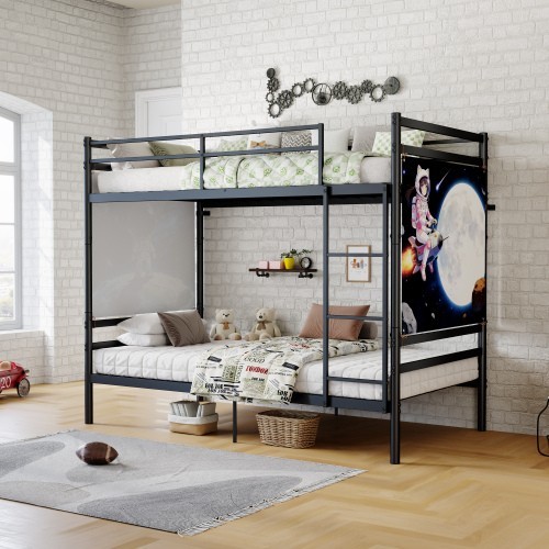 Bunk bed with - bed,